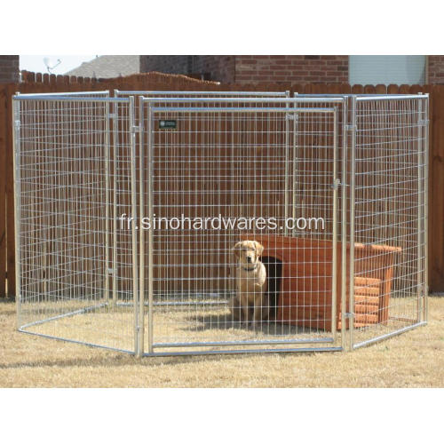 Cage pour chien en acier galvanisé